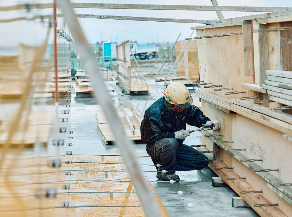 型枠の建込